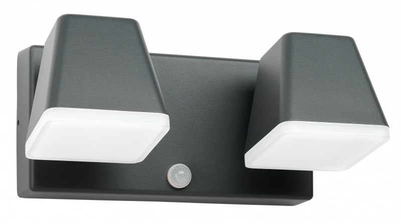 e-leuchten: Zeta LED Square Double PIR 20W 1300lm 3000K IP54 