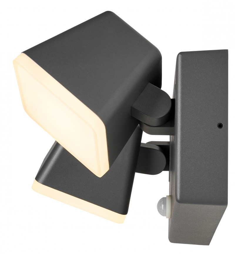 e-leuchten: Zeta LED Square Double PIR 20W 1300lm 3000K IP54 